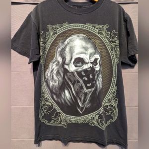 Vintage Y2K Ben Franklin 'Goon'  All Over Print ' T-Shirt